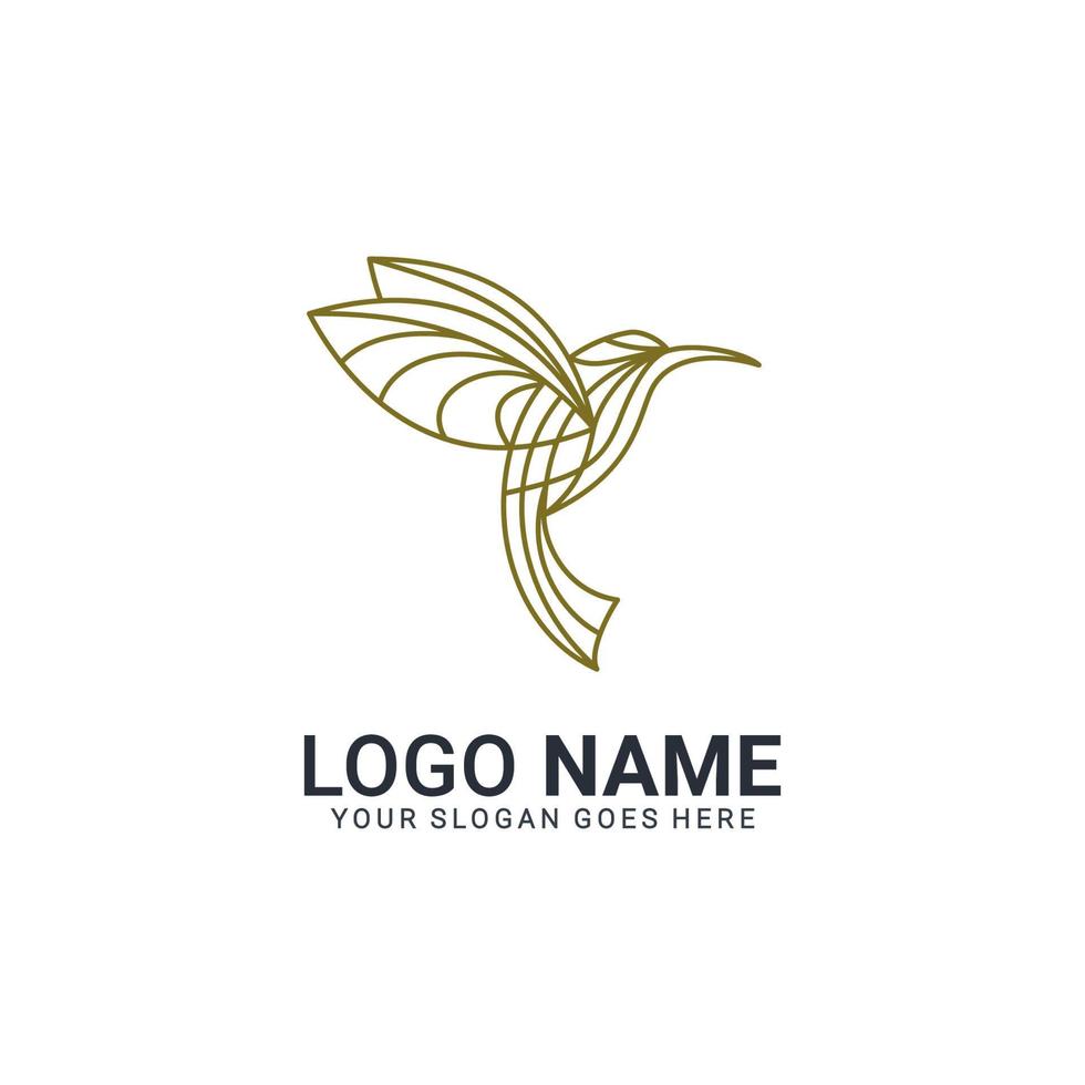 Modern Bird logo design. Vector editable design.
