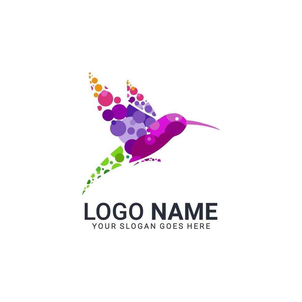 Modern Bird logo design. Vector editable design.