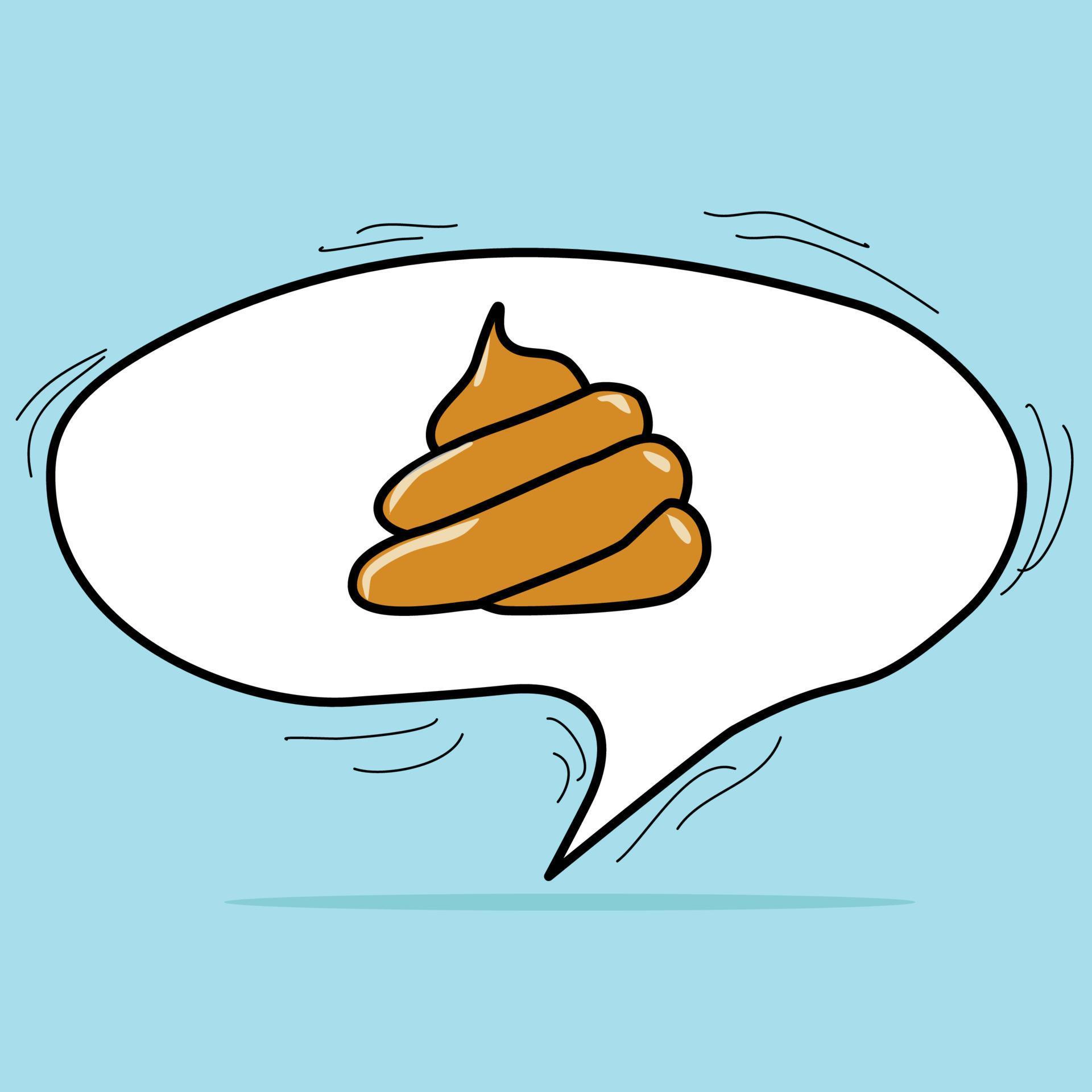 speech bubbles with poop 5253443 Vector Art at Vecteezy