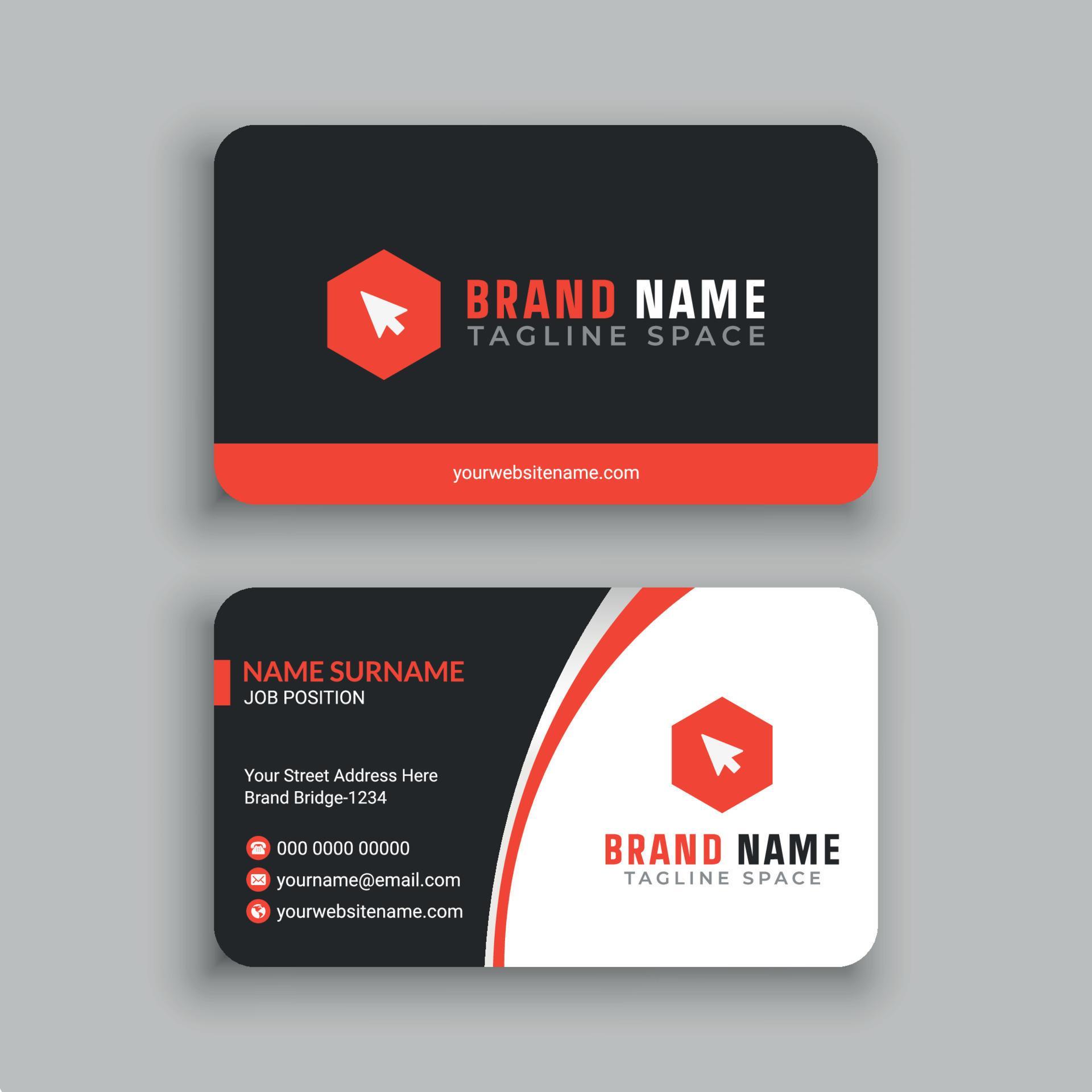 Business card design templates 5253510 Vector Art at Vecteezy