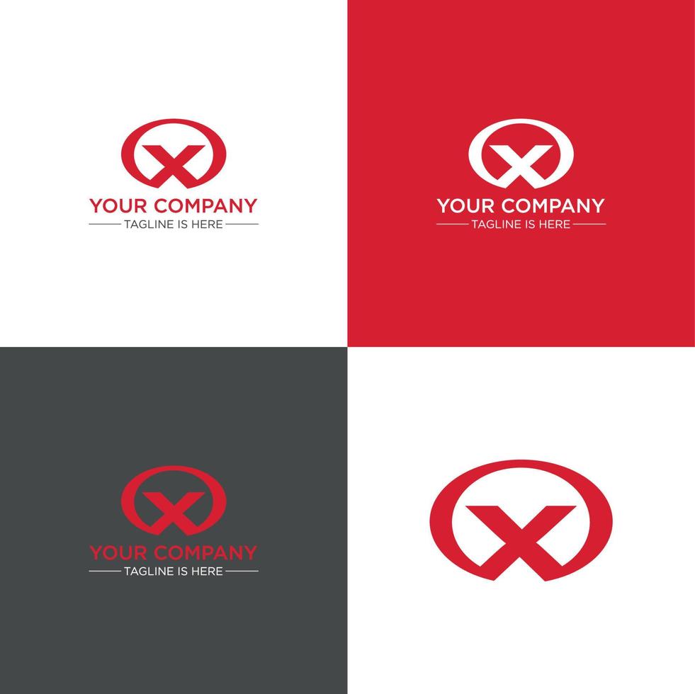 X Letter Creative Logo Design Template vector