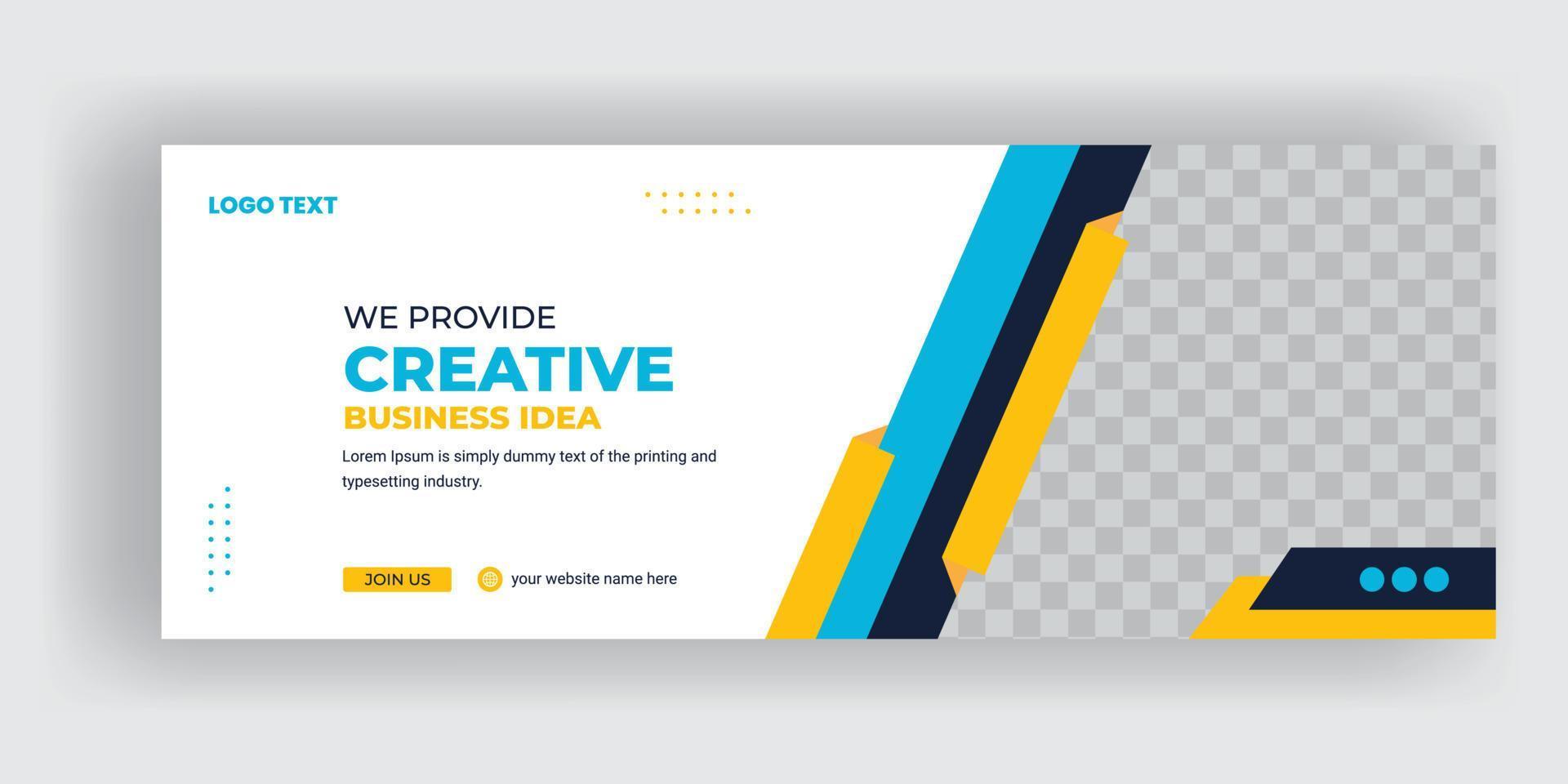 Digital Business Marketing Social Media Cover Template vector
