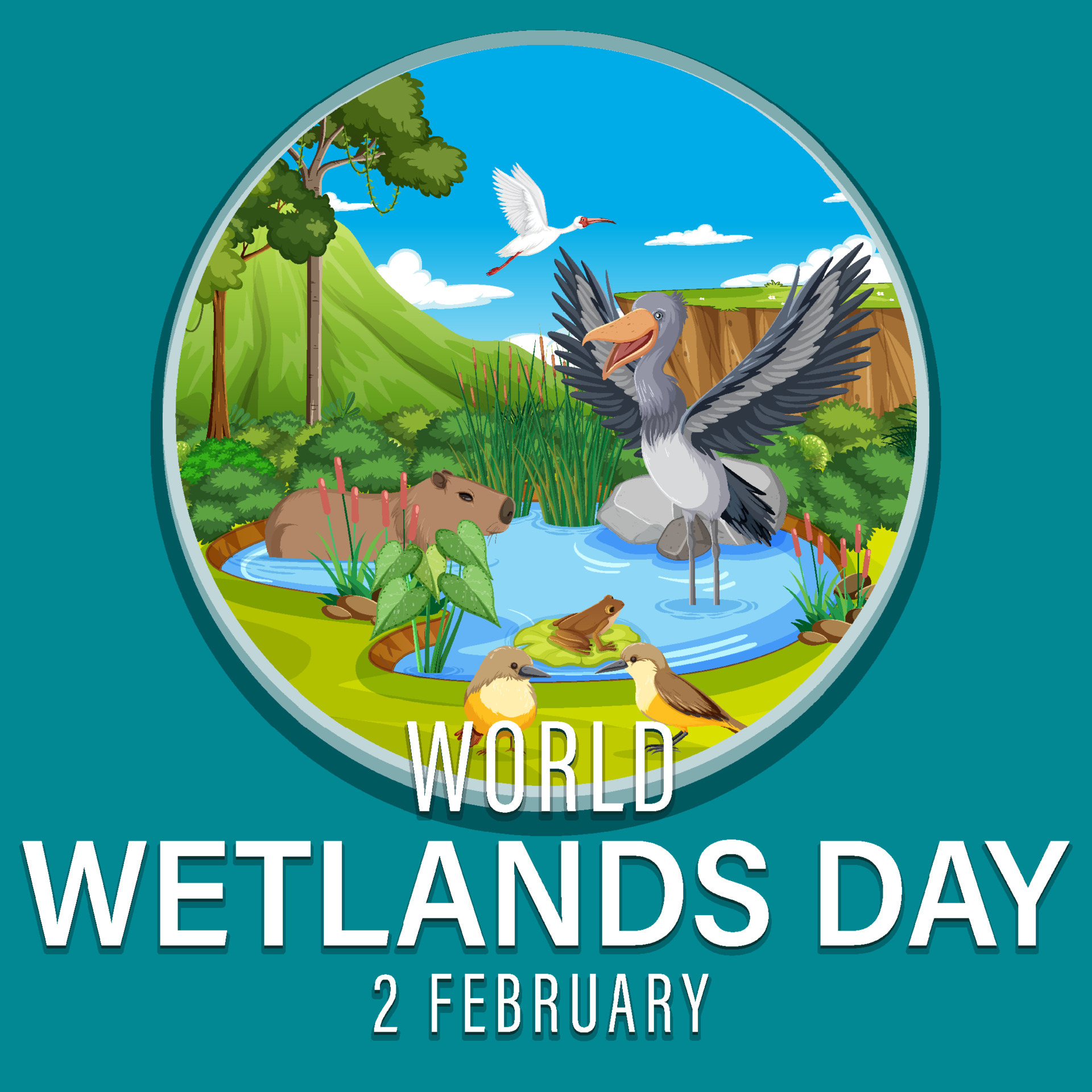 World Wetlands Day poster design 5253836 Vector Art at Vecteezy World Wetlands Day poster design 5253836 Vector Art at Vecteezy