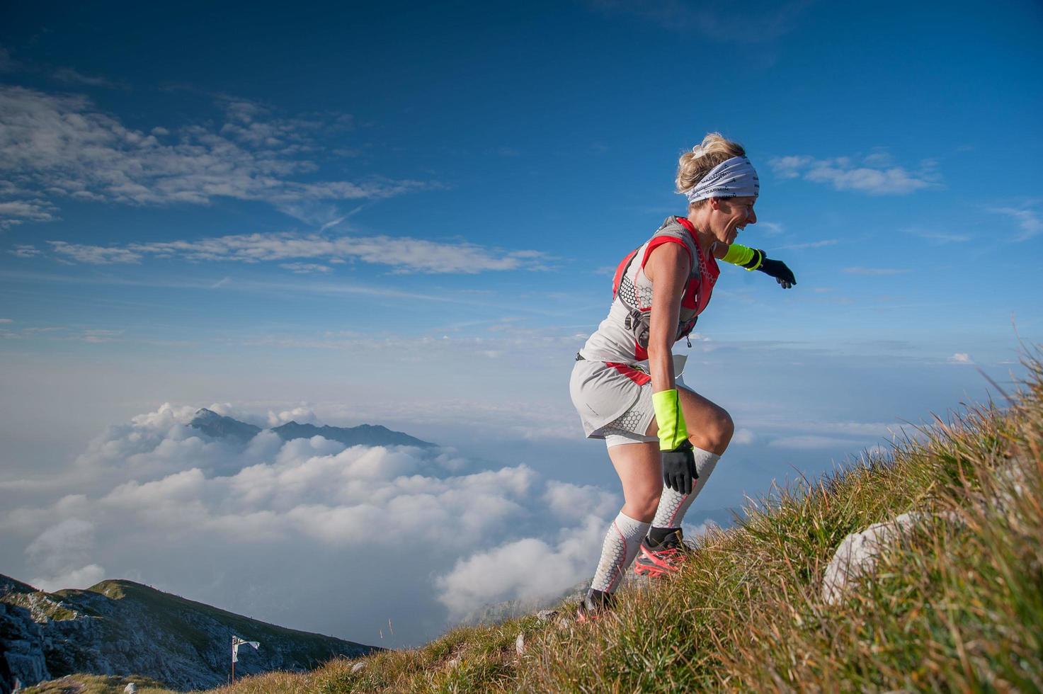Serina italy 2 September 2018 Extreme competitive race in the mountains of 50 km photo