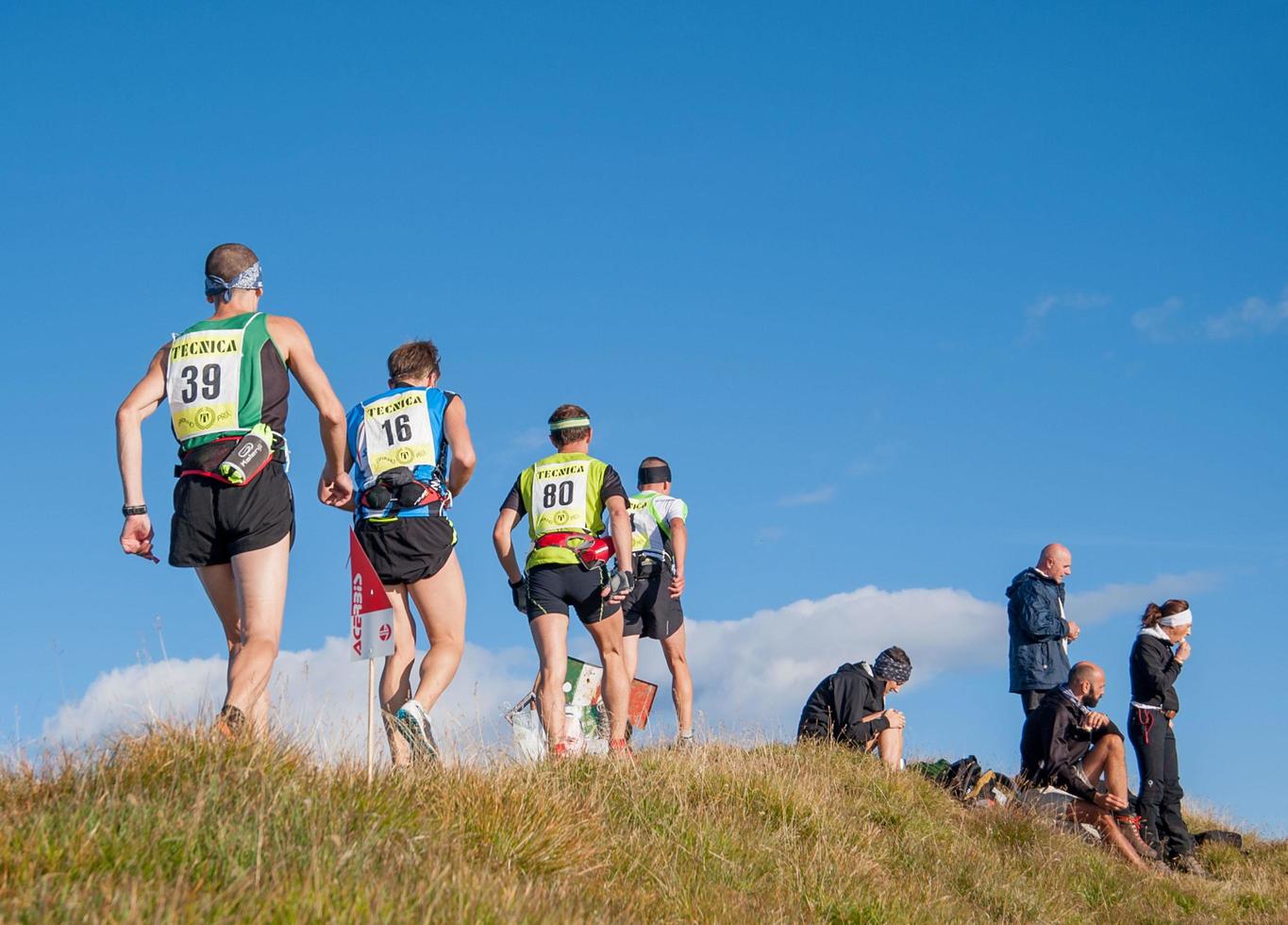 Serina italy 2 September 2018 Extreme competitive race in the mountains of 50 km photo