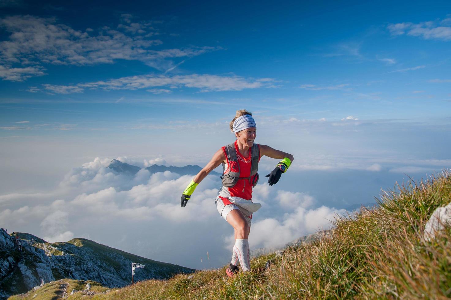Serina italy 2 September 2018 Extreme competitive race in the mountains of 50 km photo