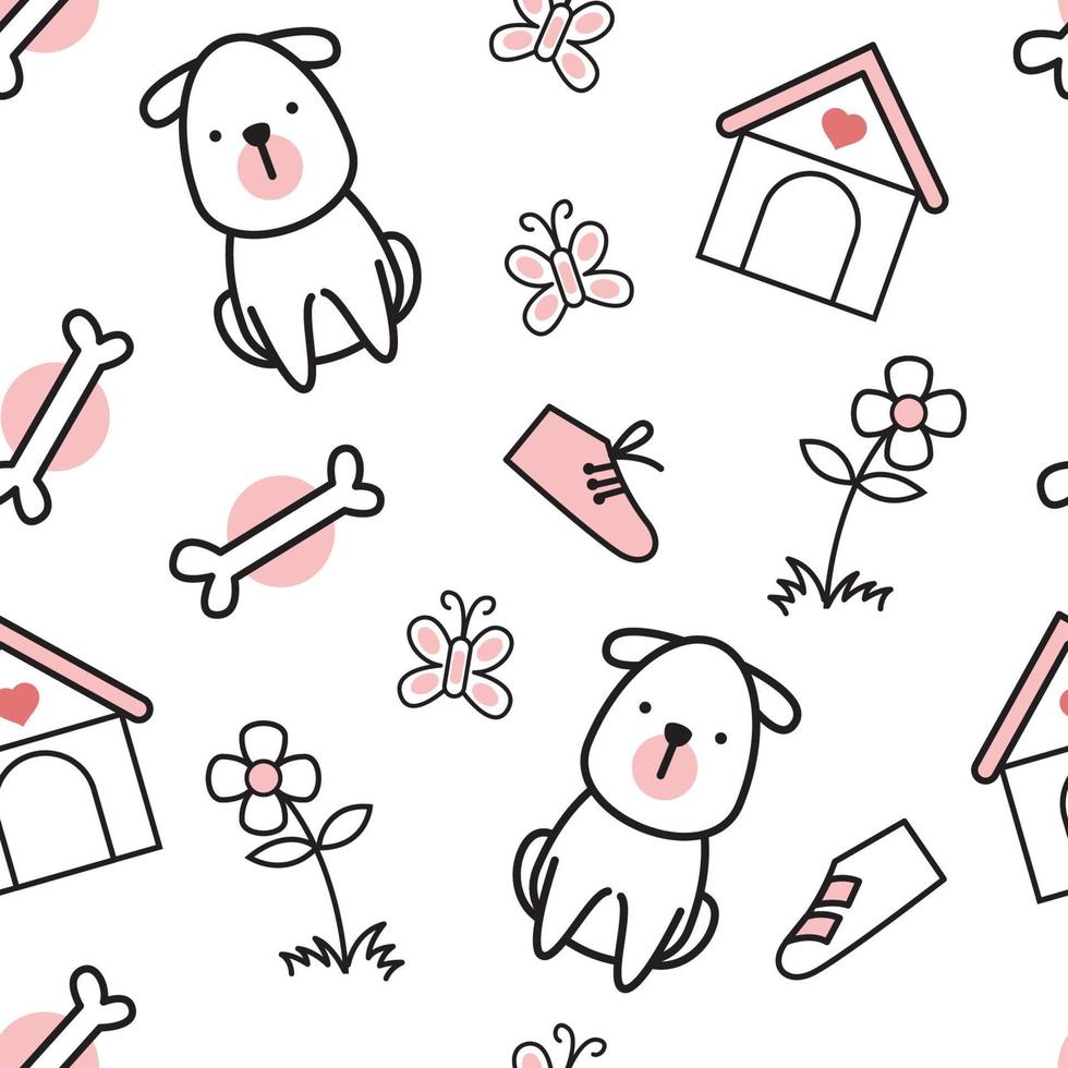 Cute little cat cartoon vector