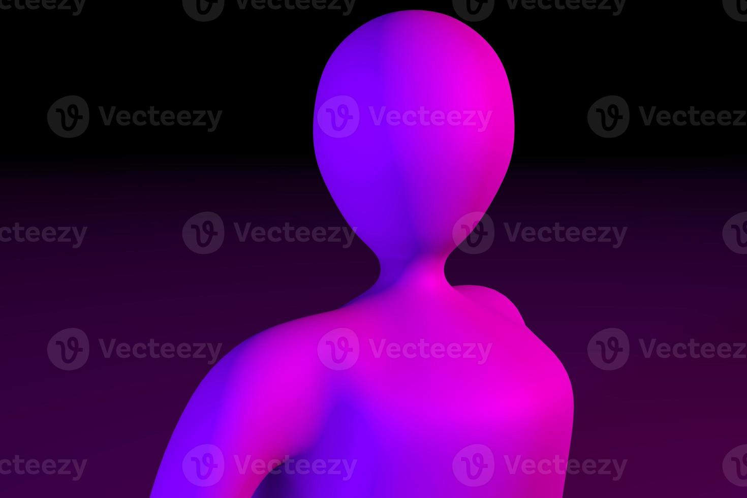 3d render of a statue beautiful overlay image photo