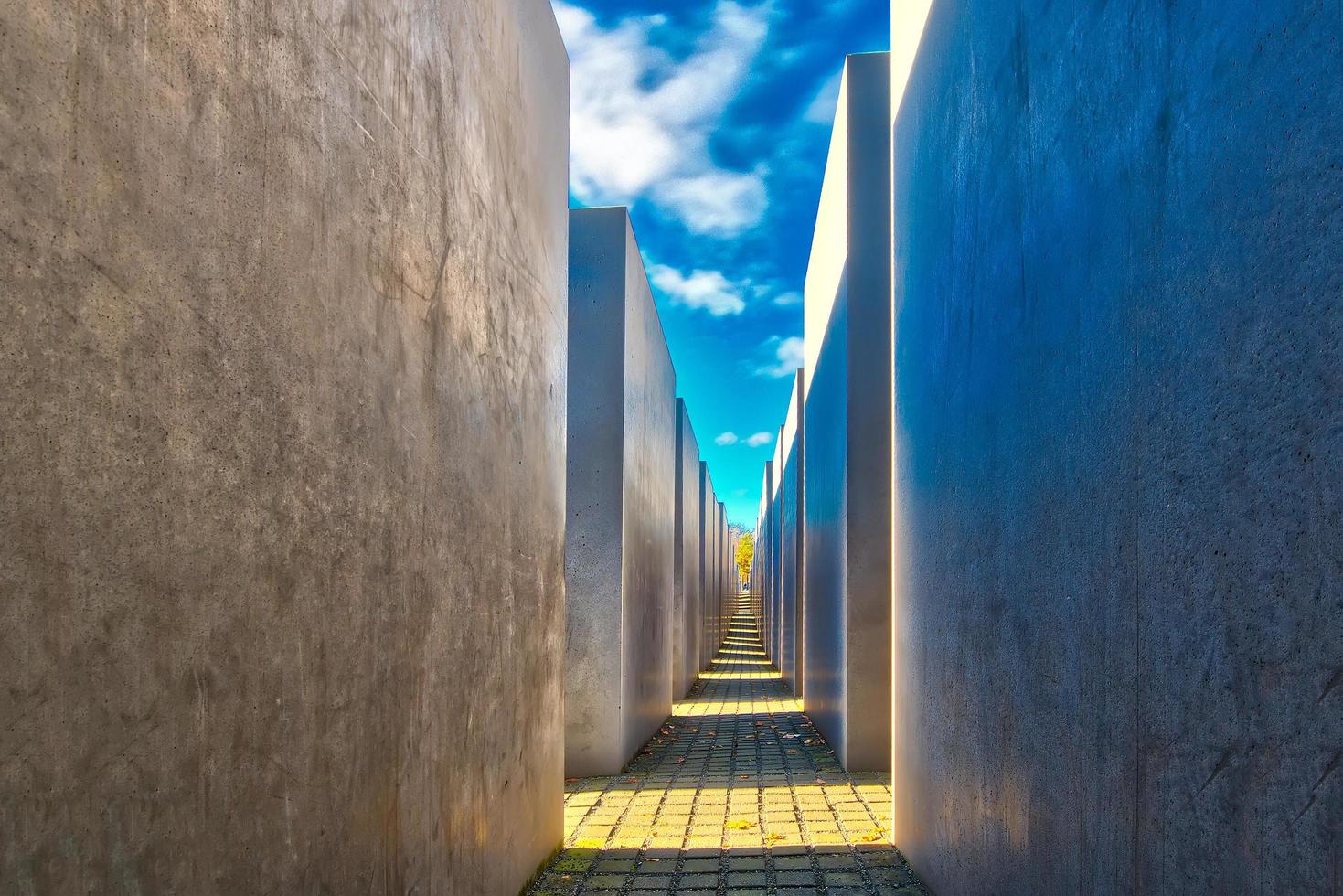 detalle del memorial del holocausto berlín alemania foto