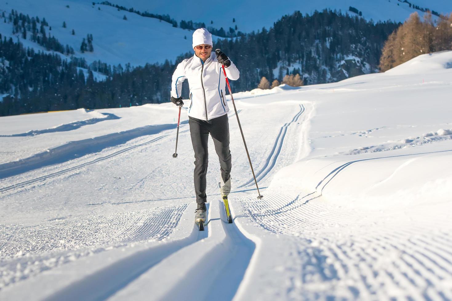Cross-country skiing alternate photo