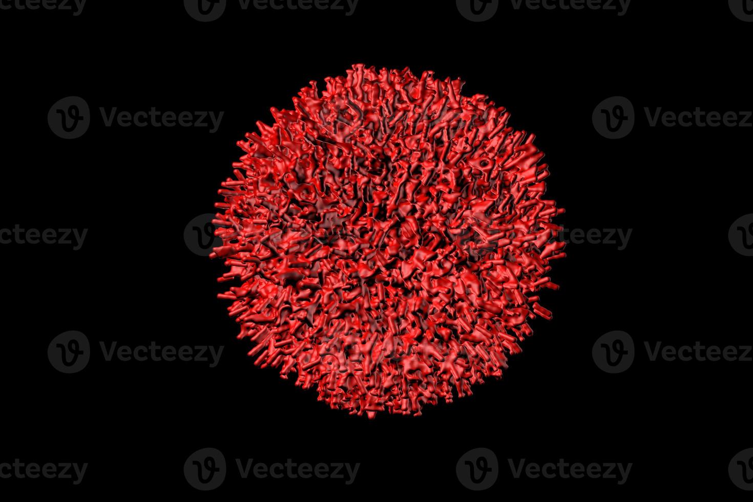 virus image in 3d Render photo