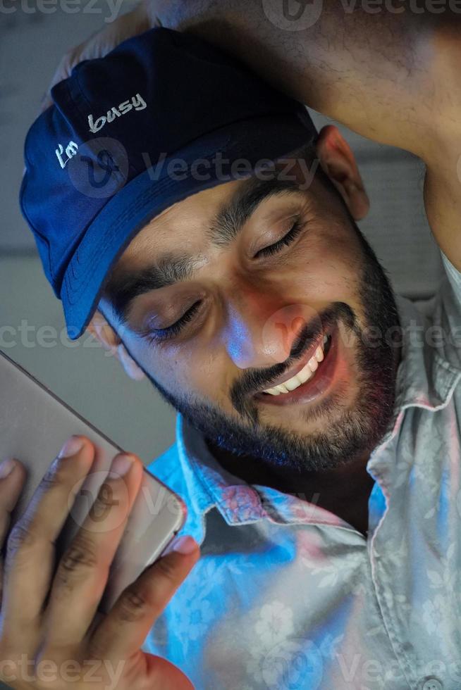 A young man smiling Portrait photo