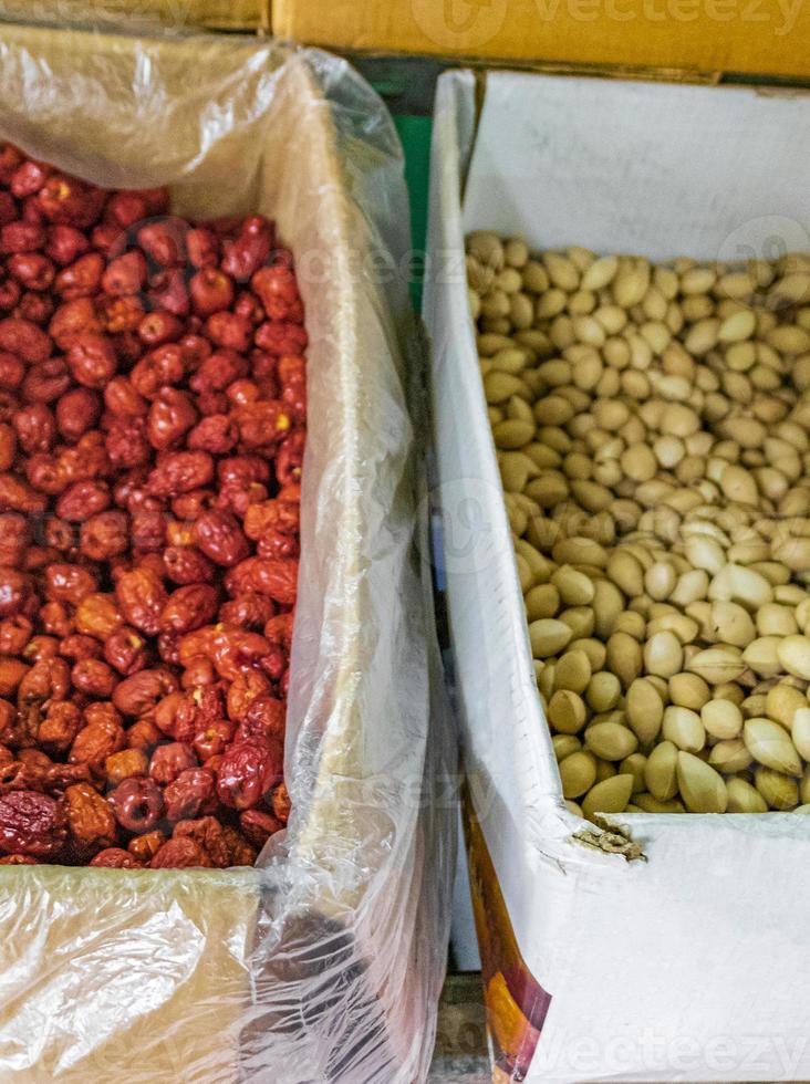 crudo ginkgo biloba semillas naturales textura comida tailandesa bangkok tailandia. foto