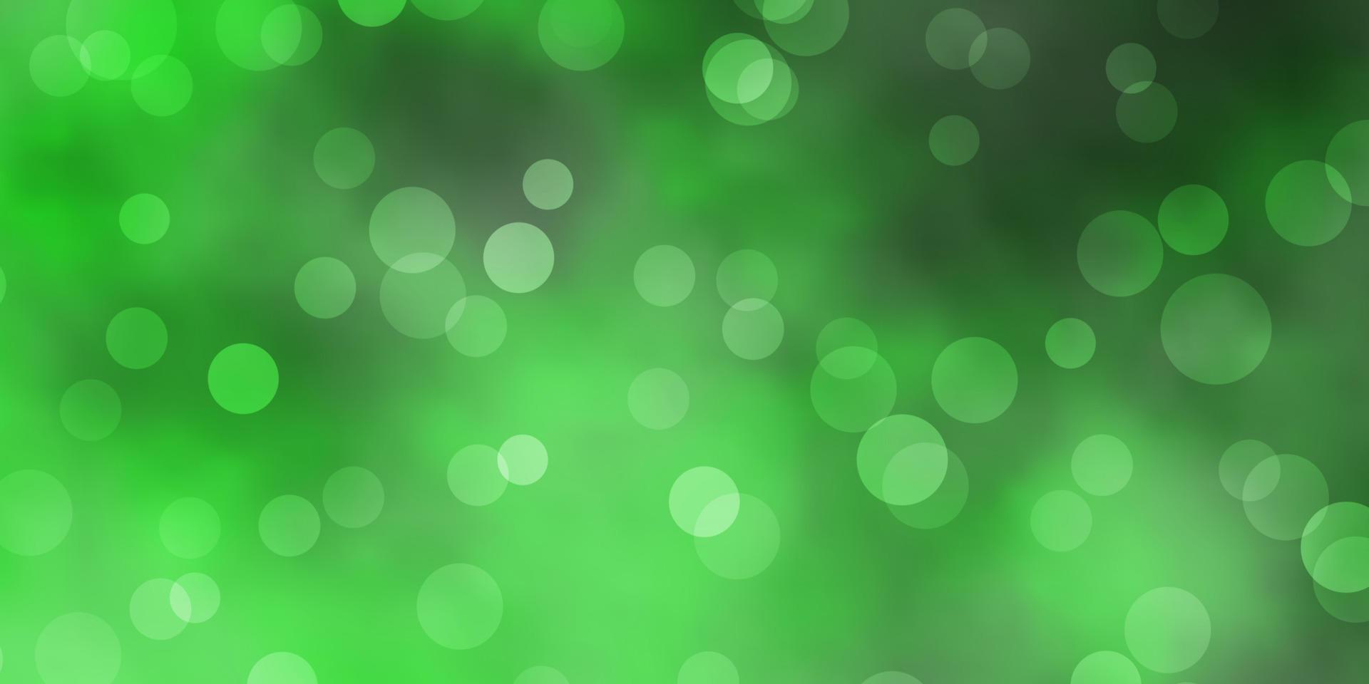 Light Green vector background with spots.