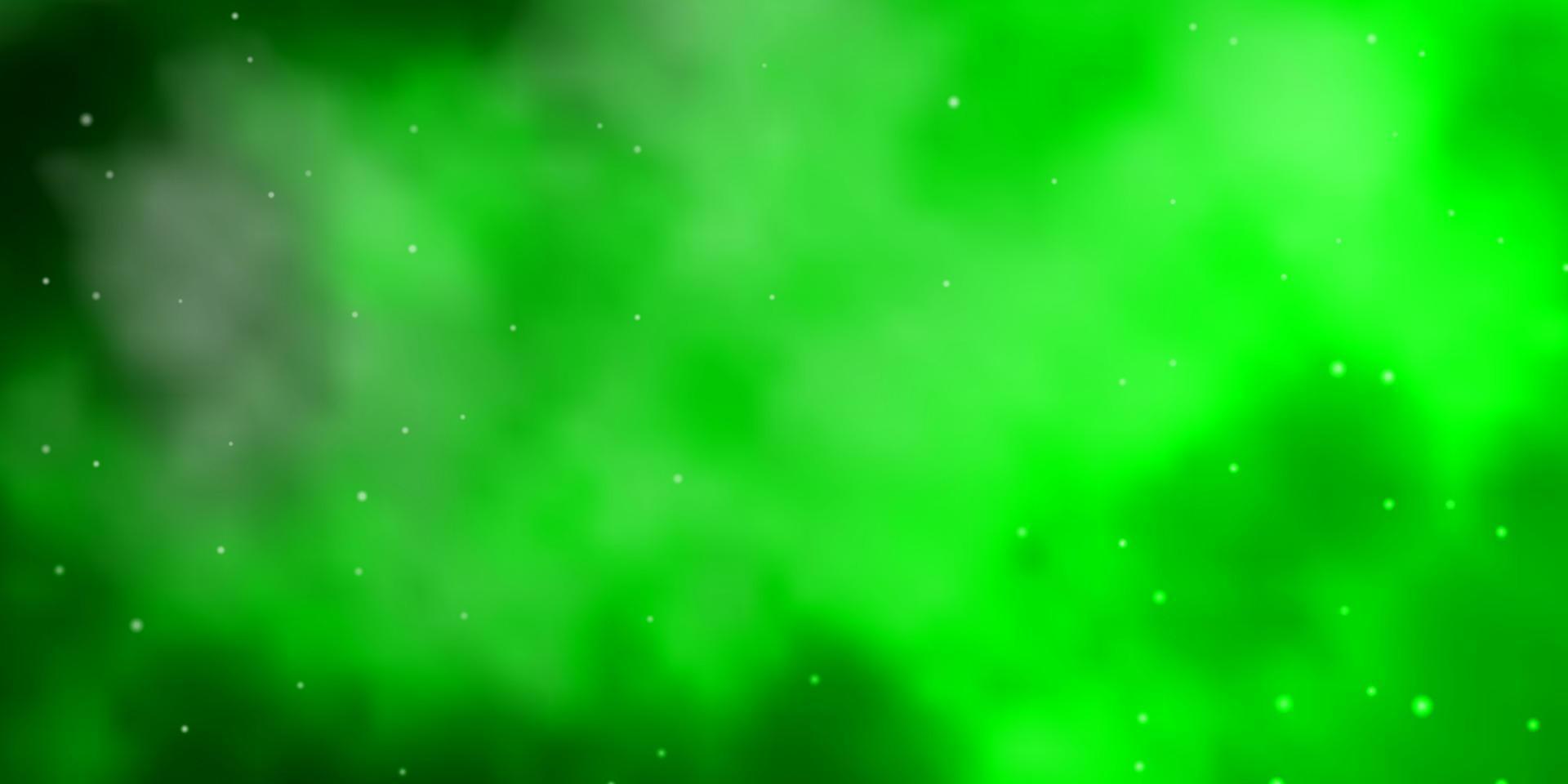 textura de vector verde claro con hermosas estrellas.