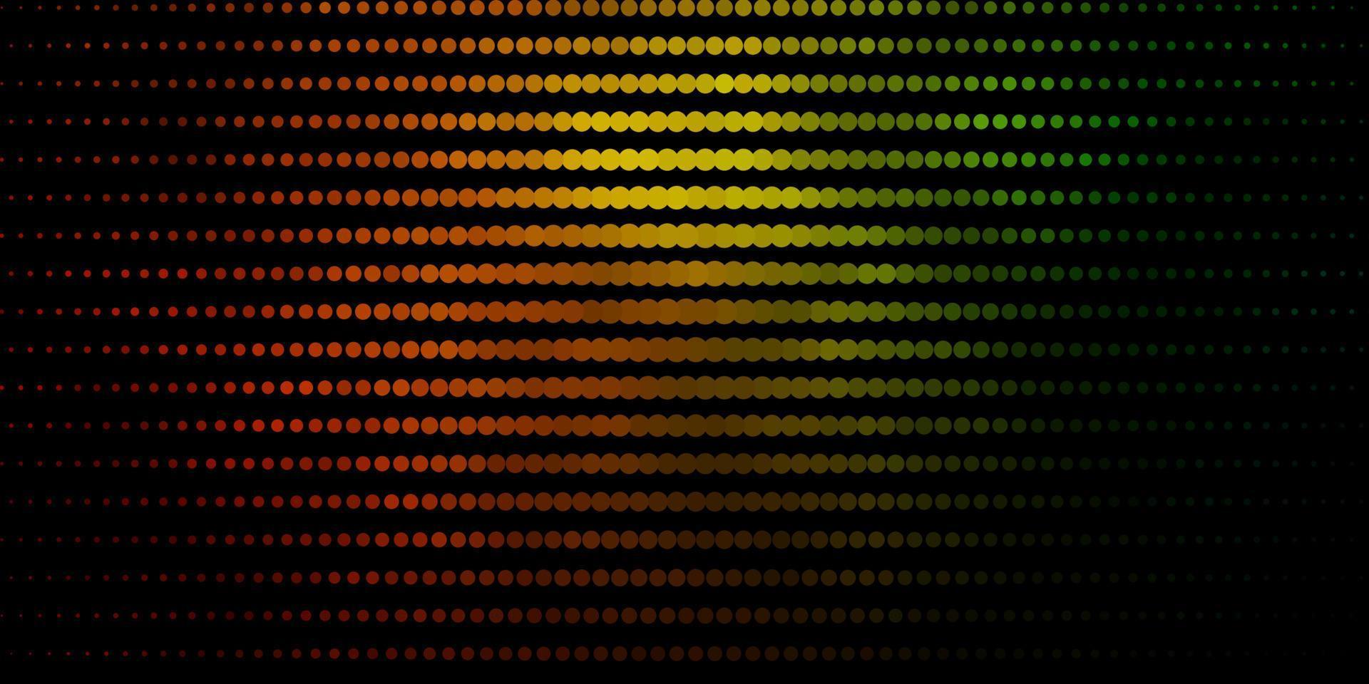 Dark Green, Yellow vector texture with disks.