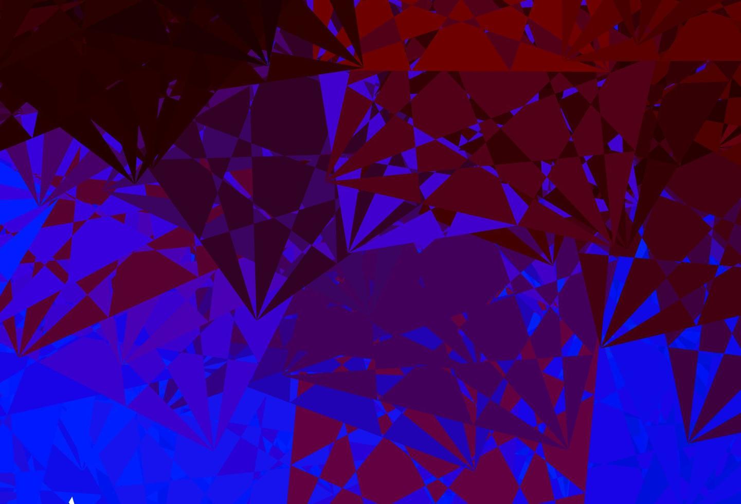 Dark Blue, Red vector background with random forms.