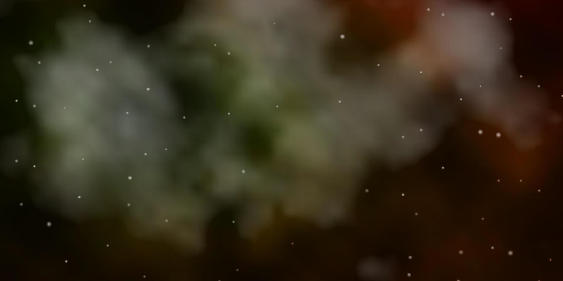 Dark Green, Yellow vector pattern with abstract stars.