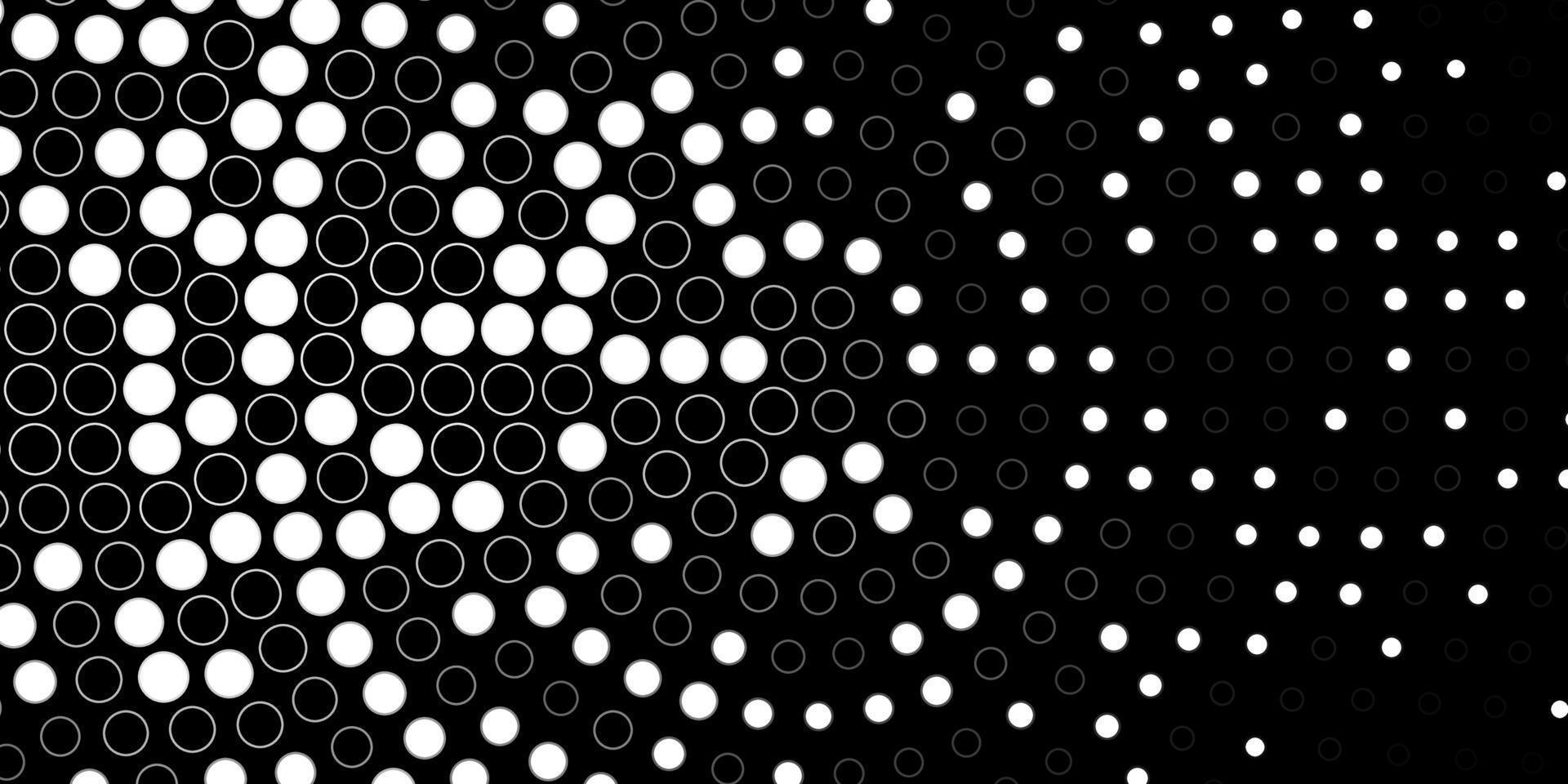 Dark Gray vector background with circles.