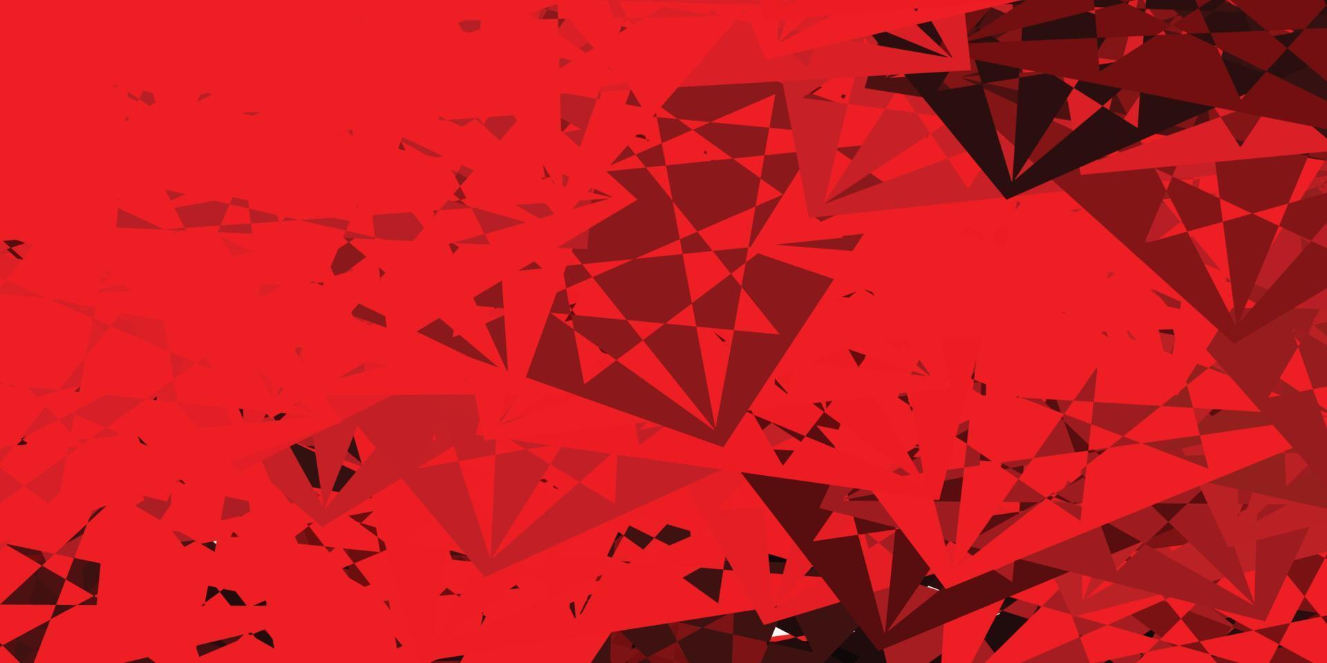 Dark Red, Yellow vector layout with triangle forms.