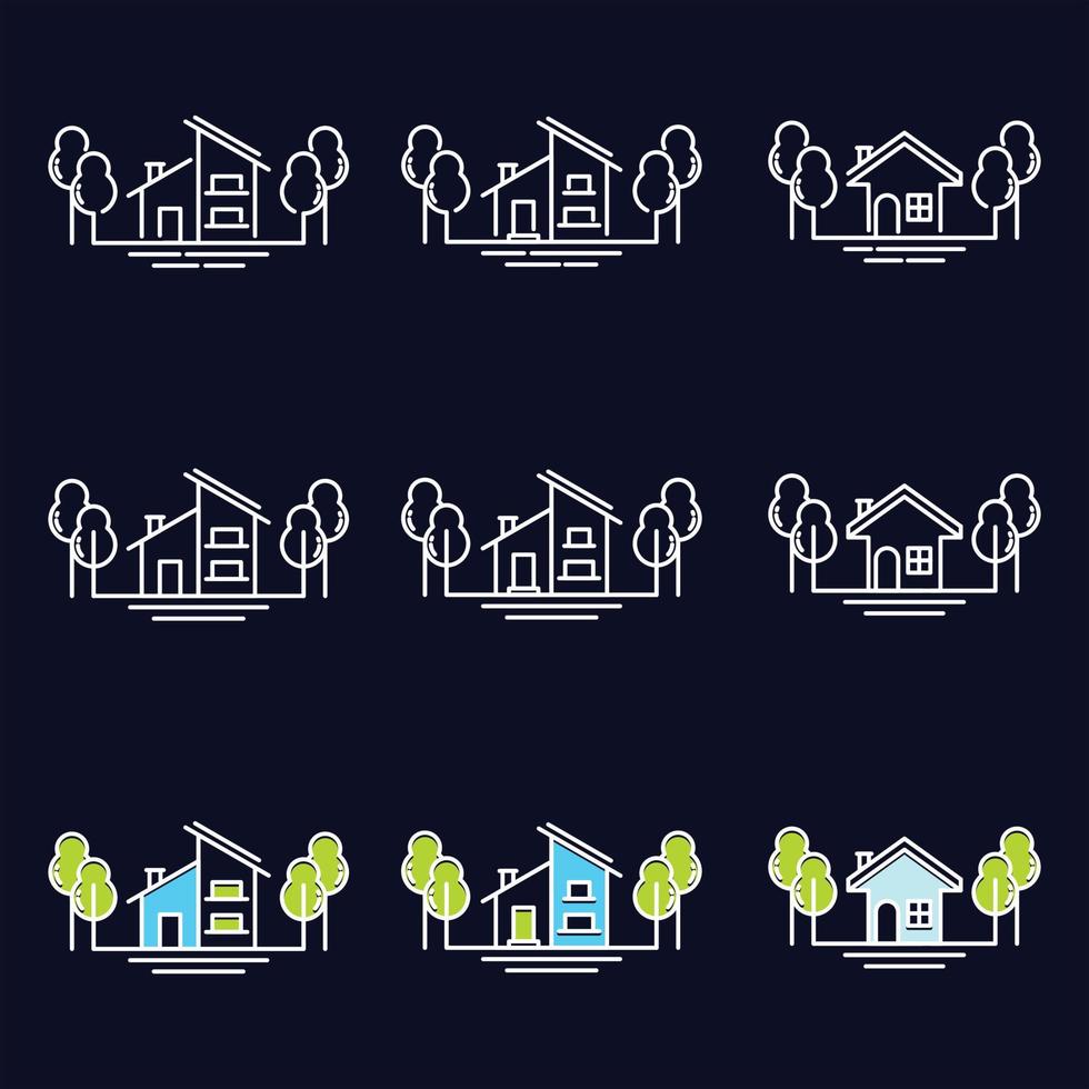 House icon set collection, used for property and environment. vector