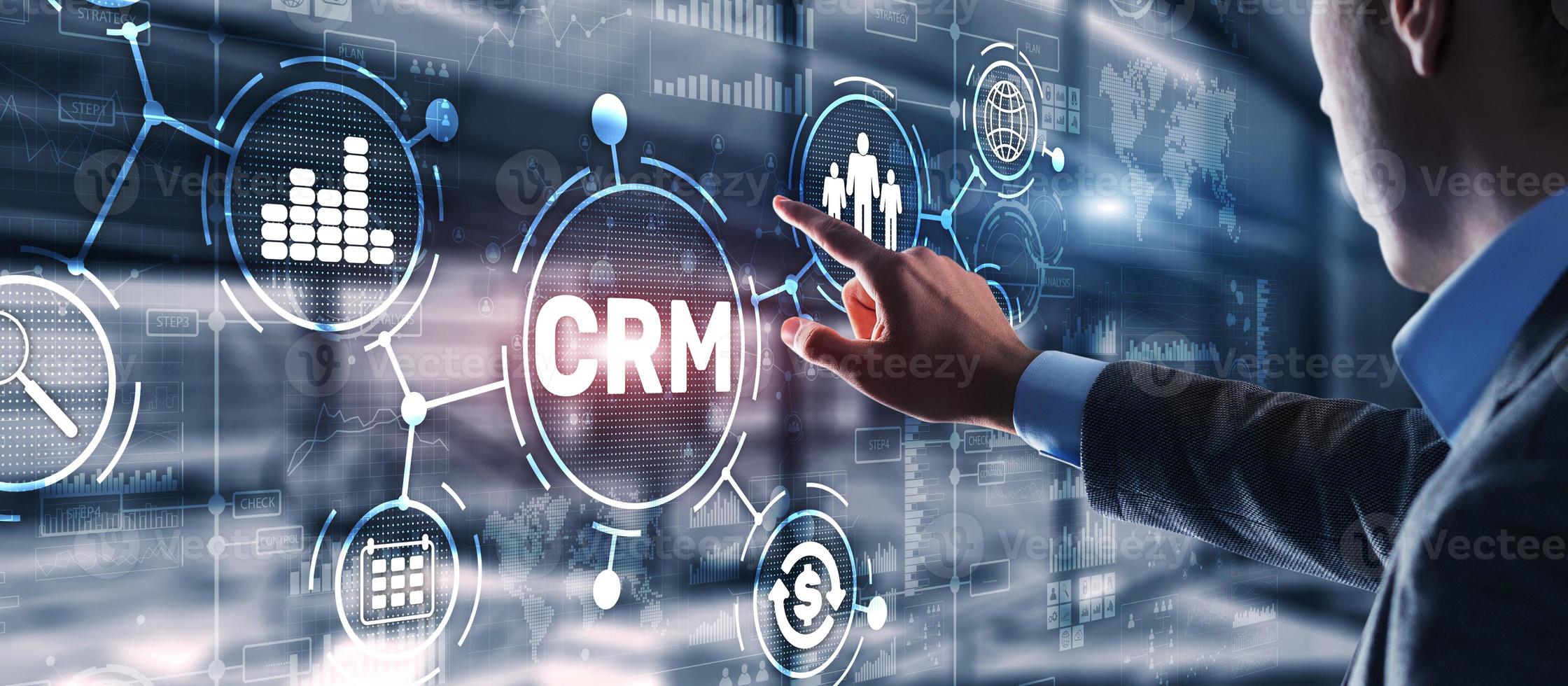 CRM Customer Relationship Management. Customer orientation concept photo