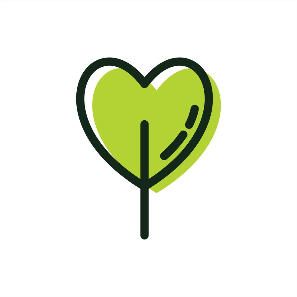 leaf icon logo template, environment and plants used. vector