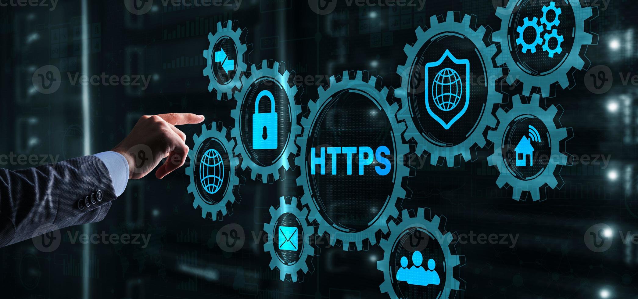 HTTPS is an extension of the HTTP protocol to support encryption for increased security photo
