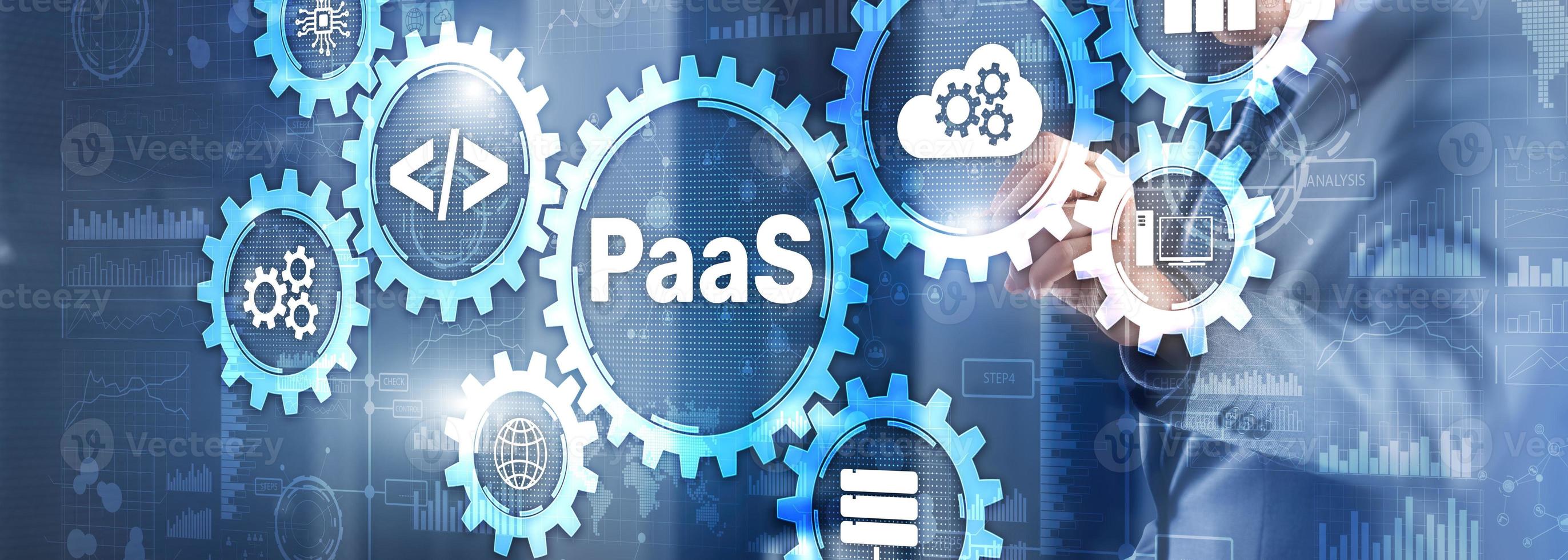 Platform as a service PaaS - cloud computing services concept photo