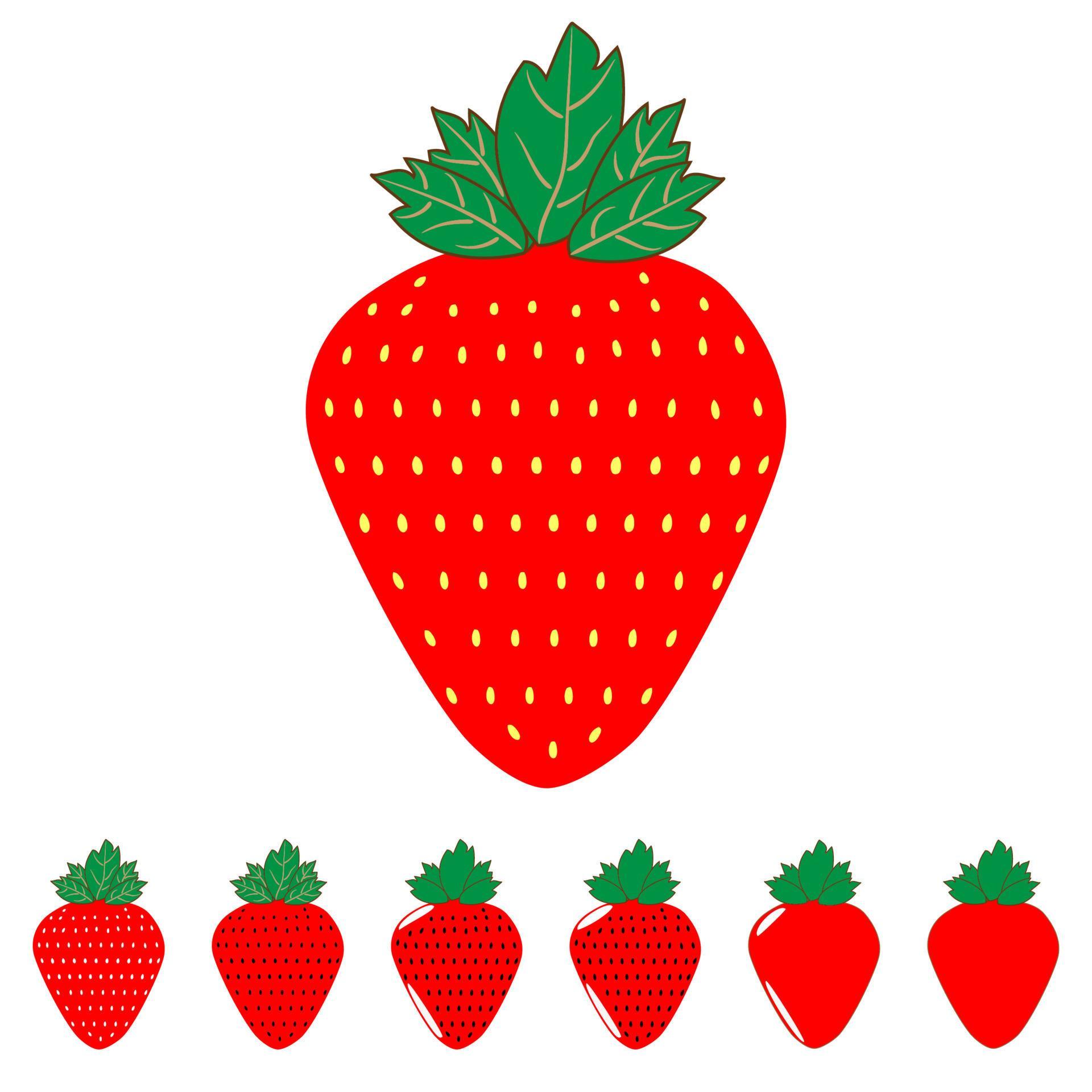 Strawberry red color 5256093 Vector Art at Vecteezy