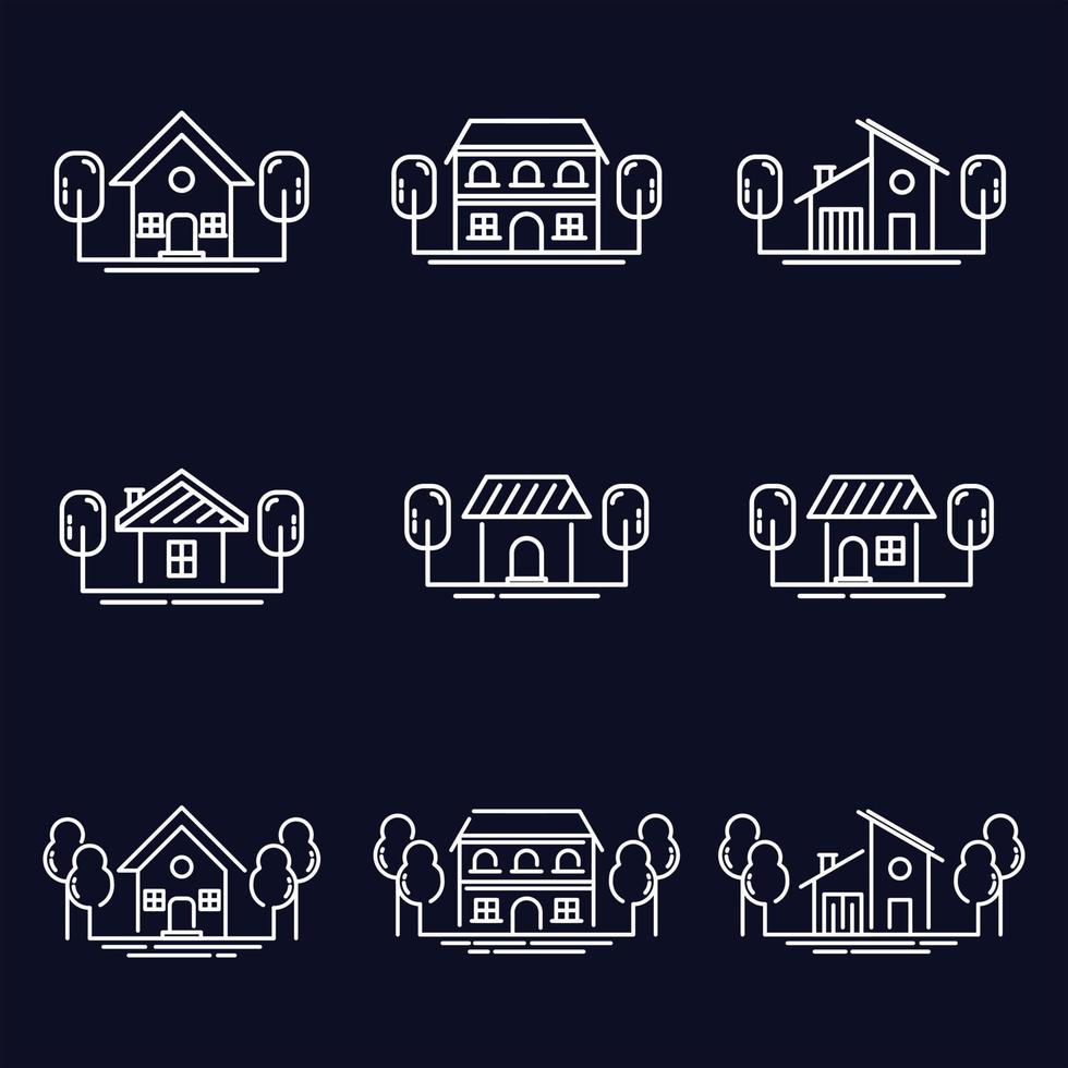 House icon set collection, used for property and environment. vector