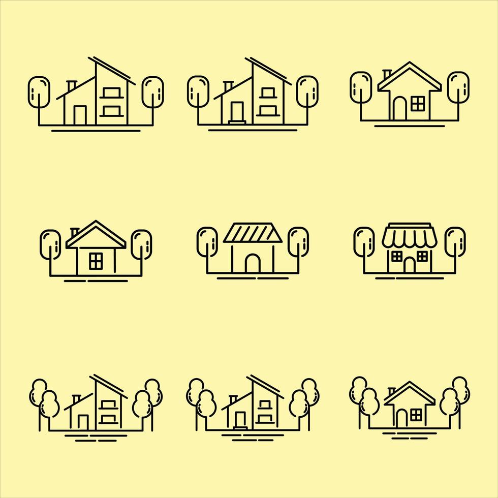House icon set collection, used for property and environment. vector