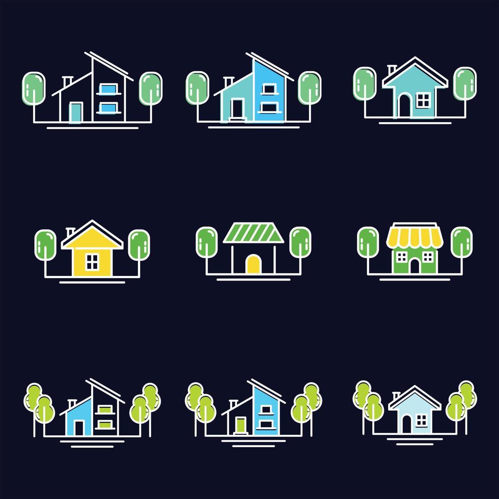 House icon set collection, used for property and environment. vector