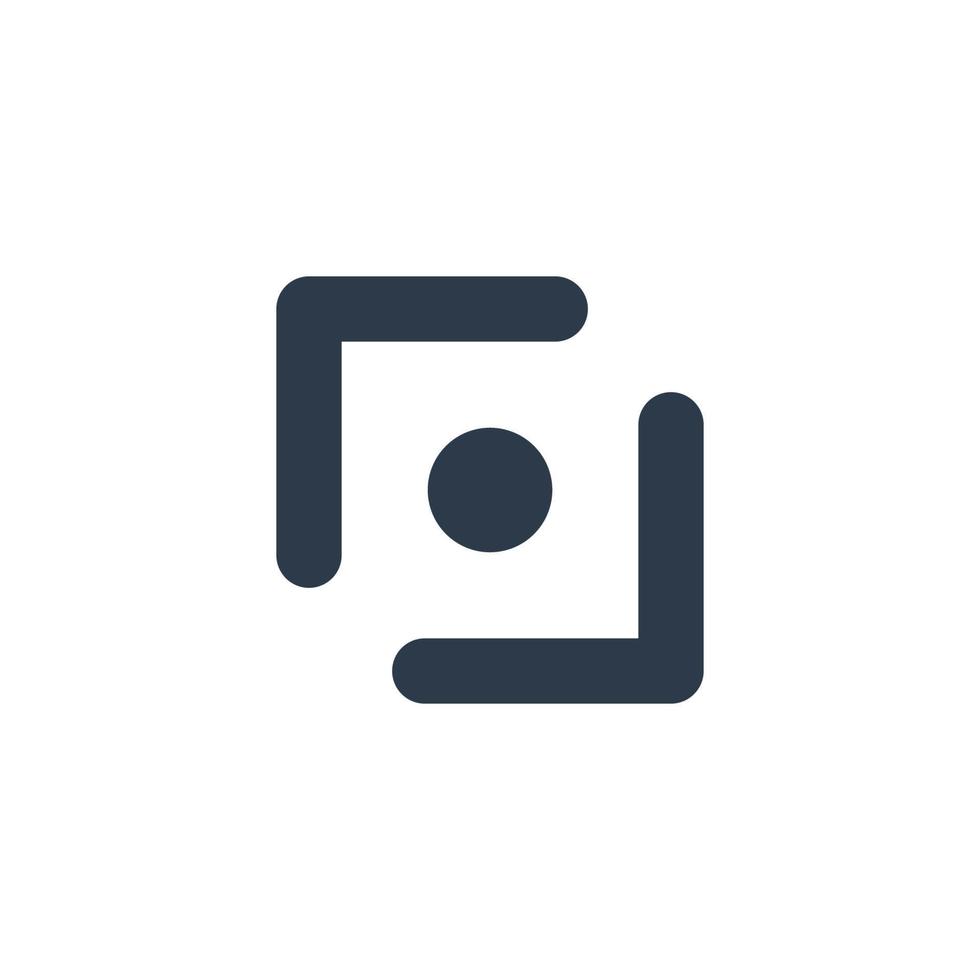 Line art arrow icon, used for direction. vector