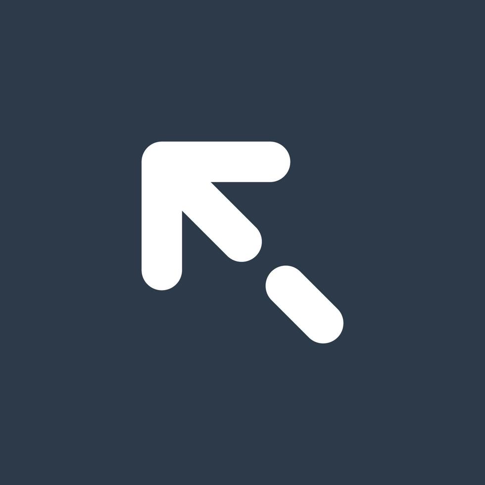 Line art arrow icon, used for direction. vector