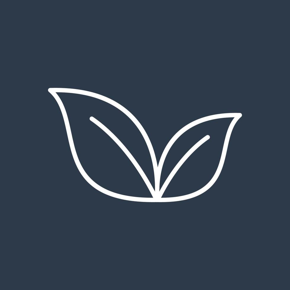 Leaf icon logo template, used for environment and plants. vector