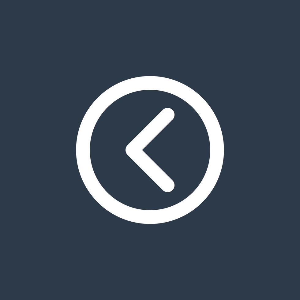 Line art arrow icon, used for direction. vector