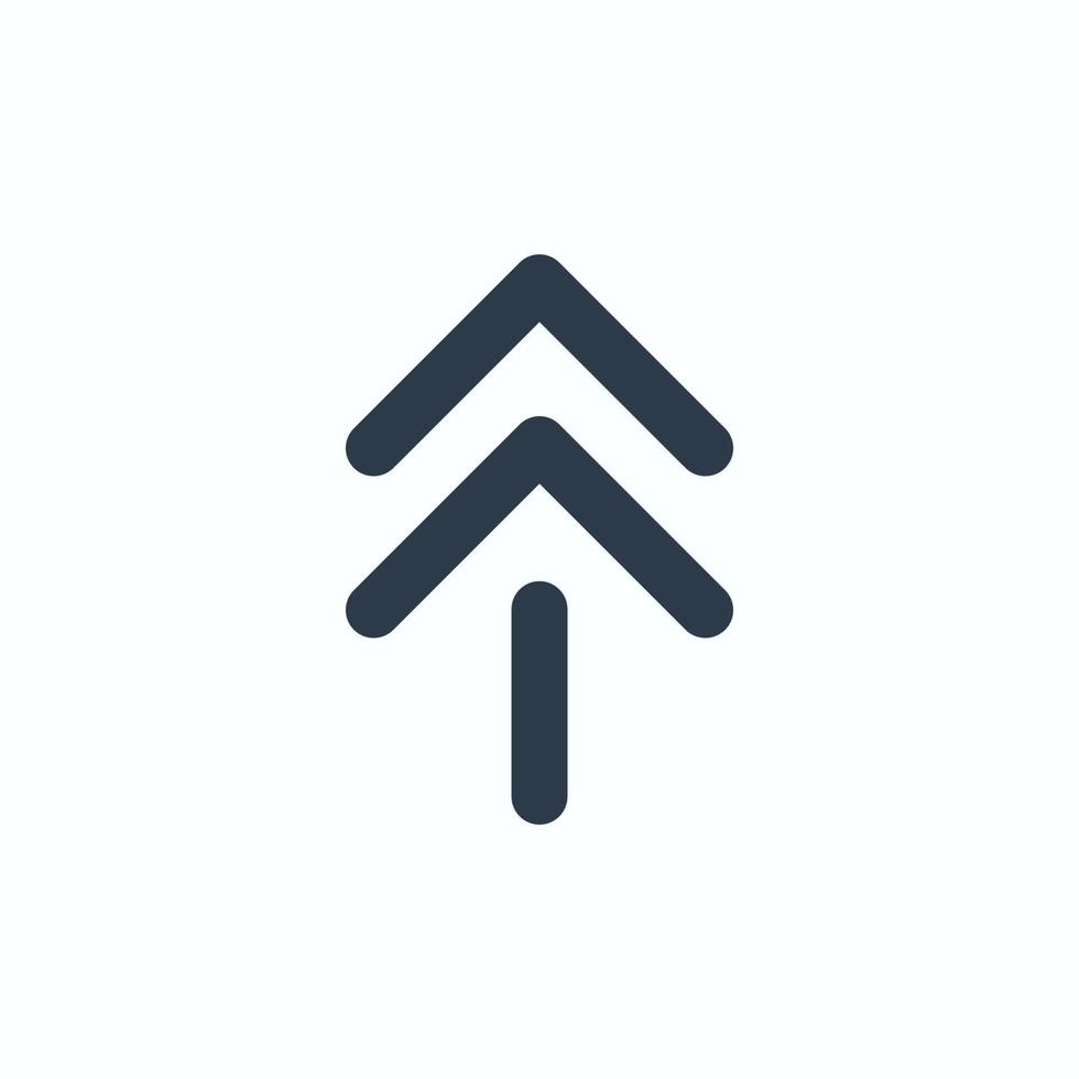 Line art arrow icon, used for direction. vector