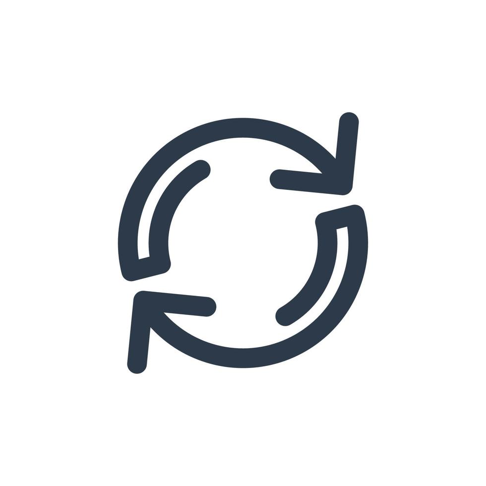 Line art arrow icon, used for direction. vector