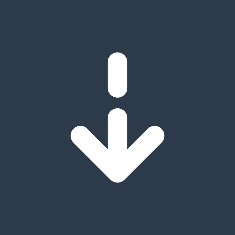 Line art arrow icon, used for direction. vector