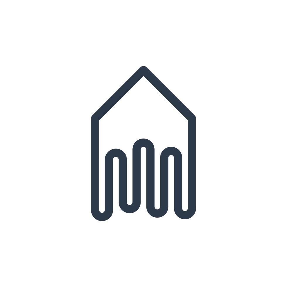 Line art arrow icon, used for direction. vector