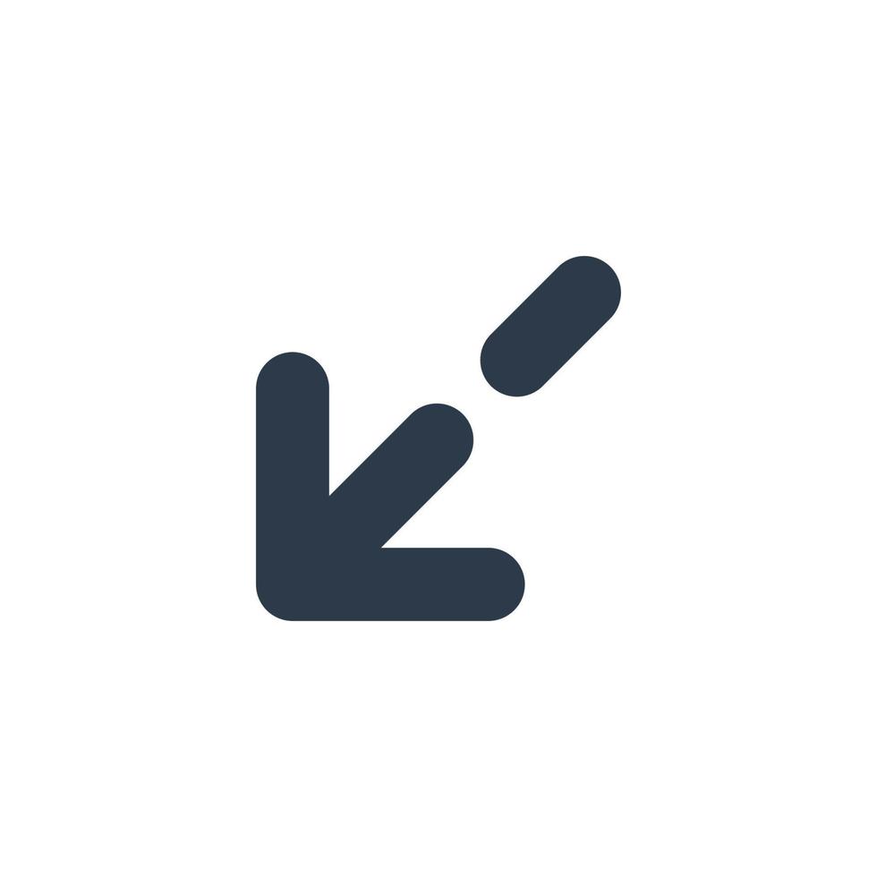 Line art arrow icon, used for direction. vector