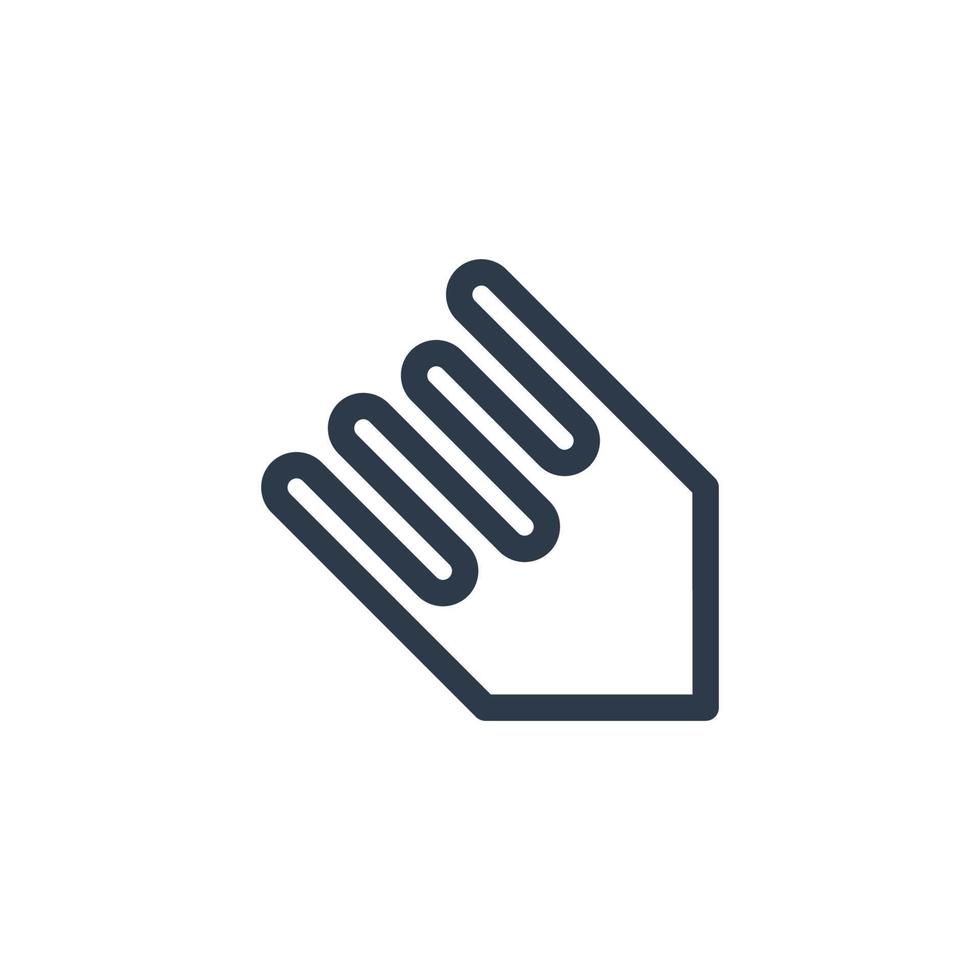 Line art arrow icon, used for direction. vector