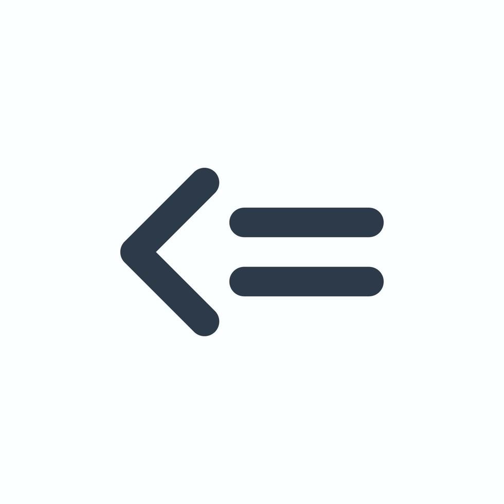 Line art arrow icon, used for direction. vector