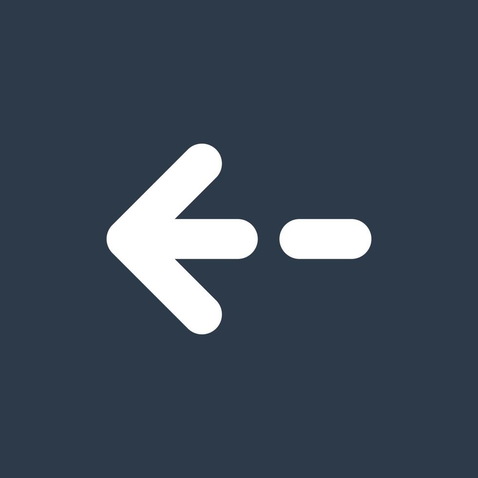 Line art arrow icon, used for direction. vector