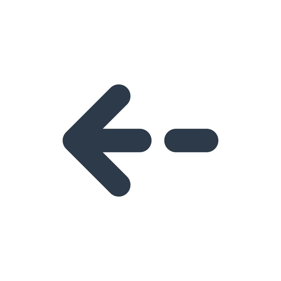Line art arrow icon, used for direction. vector