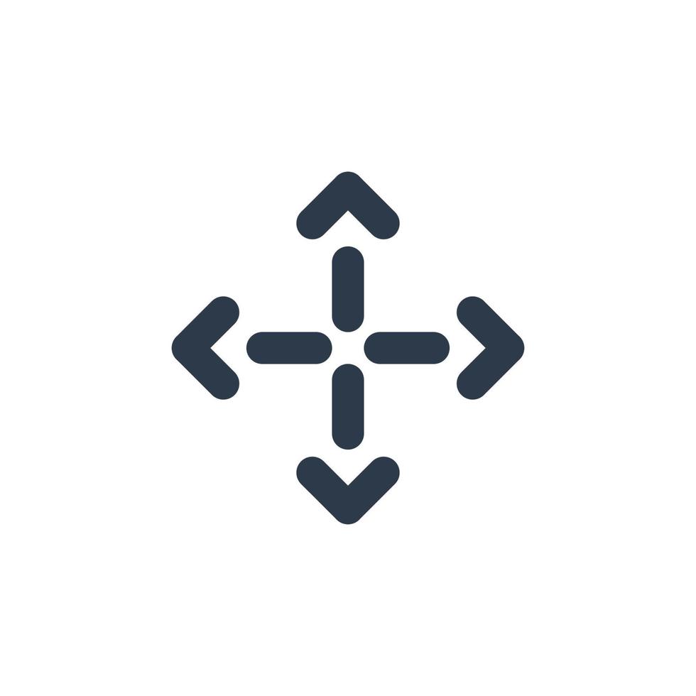 Line art arrow icon, used for direction. vector