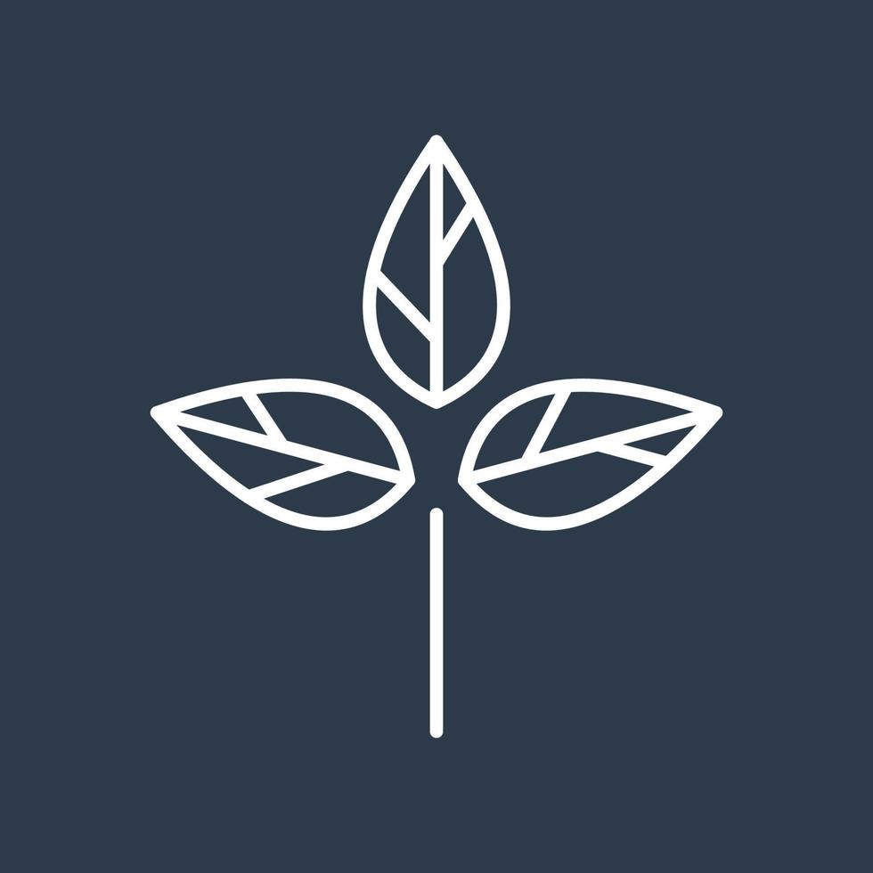 Leaf icon logo template, used for environment and plants. vector