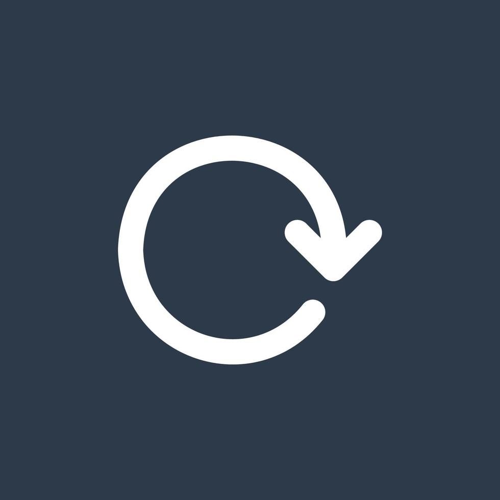 Line art arrow icon, used for direction. vector