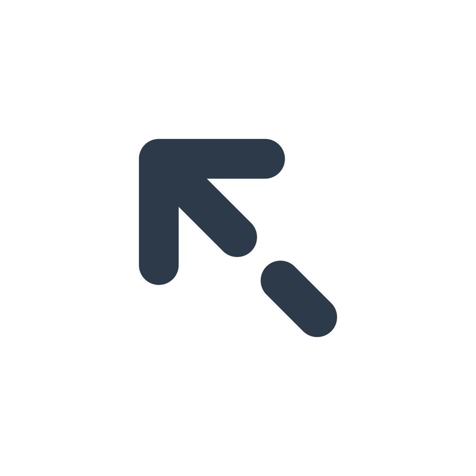 Line art arrow icon, used for direction. vector